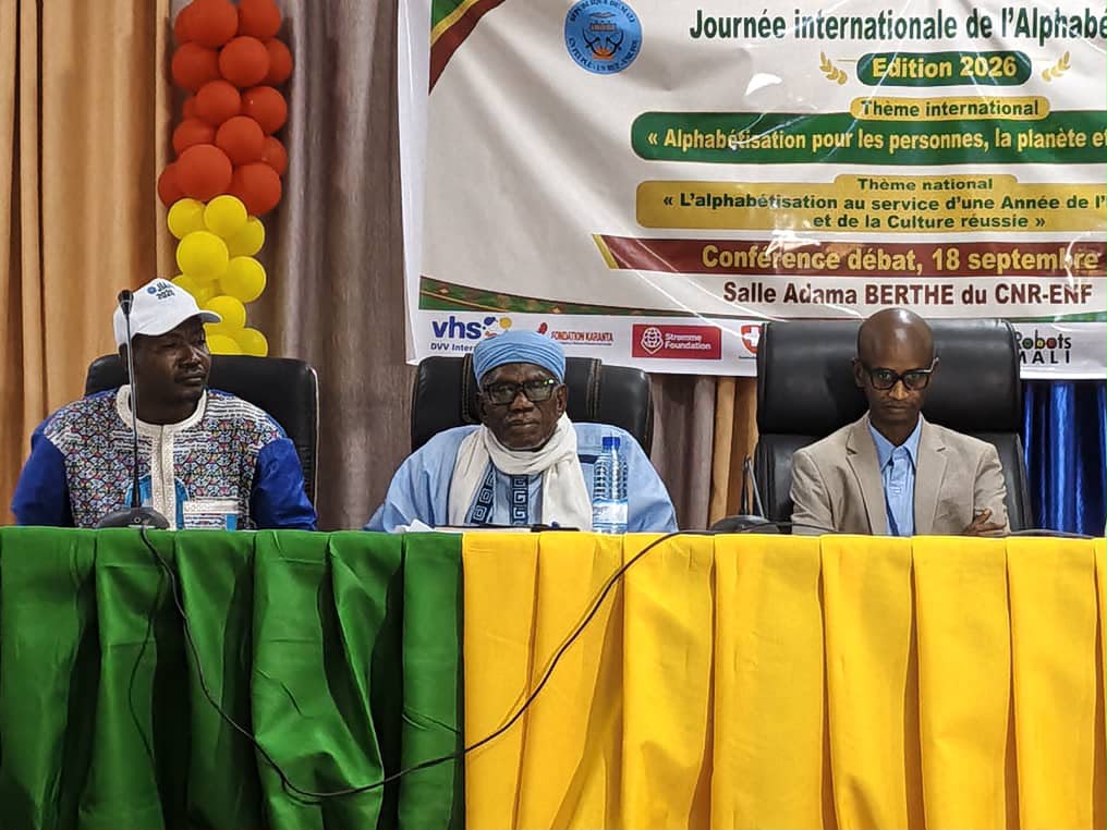 Dans le cadre de la poursuite des activités commémoratives de la Journée internationale de l’alphabétisation du Mali, une conférence-débat a été organisée le 19 septembre 2026 par la Direction nationale en charge de l’Alphabétisation.